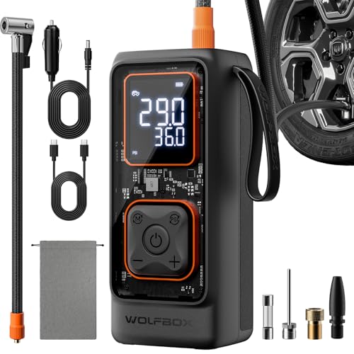 150 PSI Air Pump for Car Tires with 12000 mAh Battery