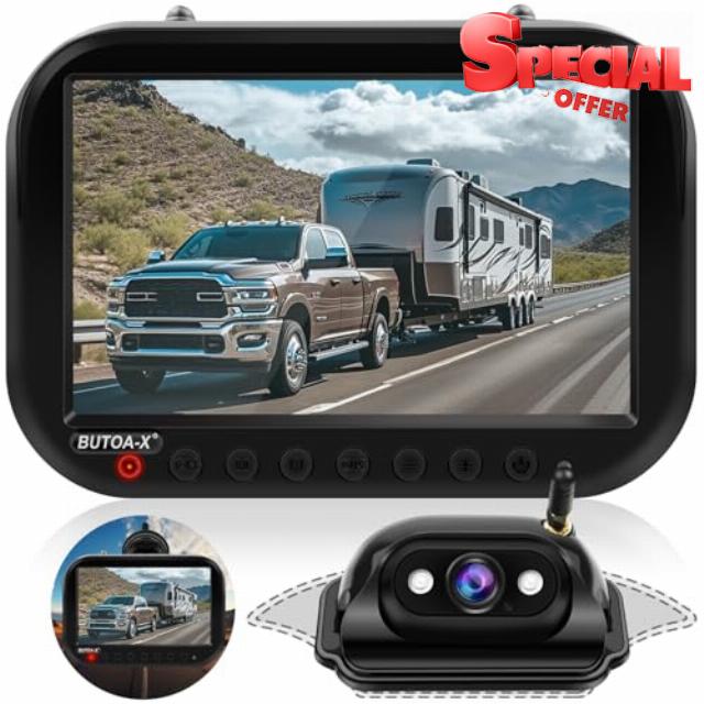 7-Inch 1080P Wireless RV Backup Camera System