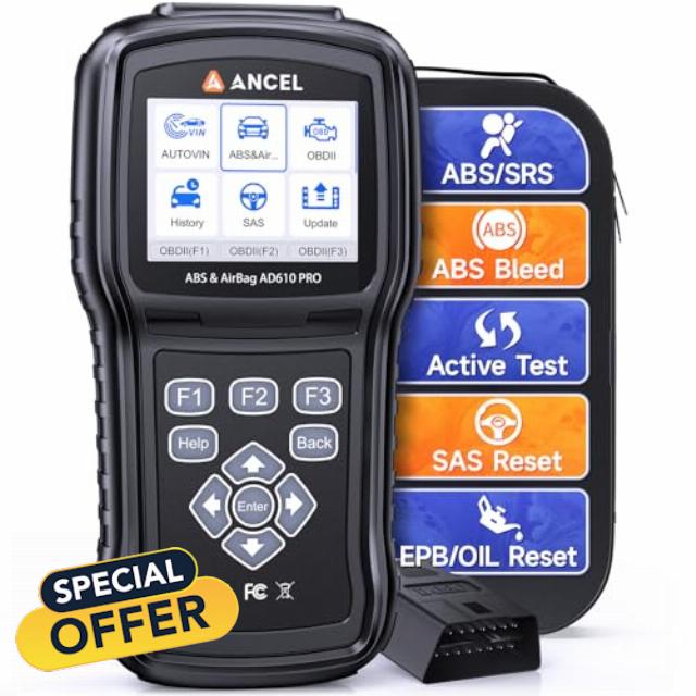 ANCEL AD610 PRO ABS SRS OBD2 Scanner
