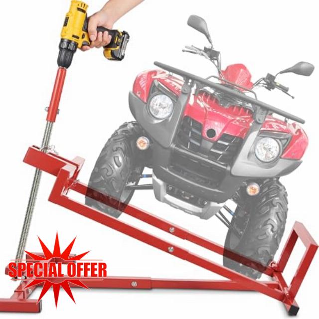 Lawn Mower Lift Jack - 950 lbs Capacity Maintenance Platform for Garden Tractors and Riding Lawn Mowers with Manual & Power Tool Extension Handle