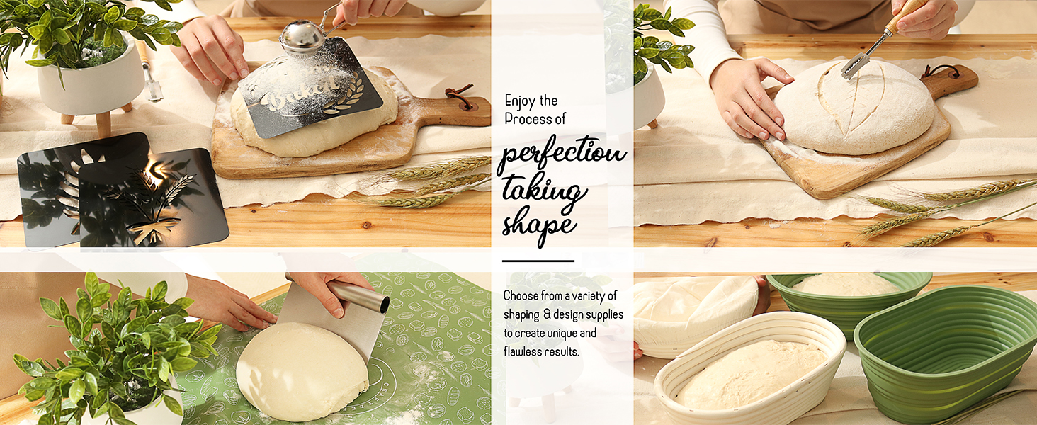 baking accessories bread making kit baking gifts sourdough banneton basket sour dough starter