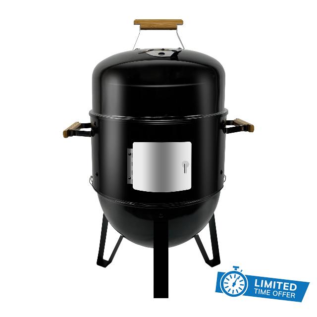 17 BBQ Smoker Grill with Rib hanger set
