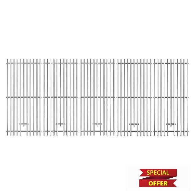 16517 Grill Grates Replacement Parts for Bull Grill Parts 5 Burner Brahma 30 Inch 57568 57569 57568CE 57569CE 57568AGA 57569AGA Lion Premuim L90000 40 Inch Stainless Steel Cooking Grate 5 Pcs