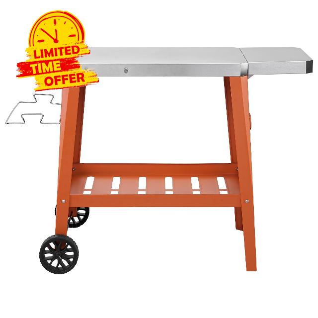 Movable Outdoor Grill Table Cart