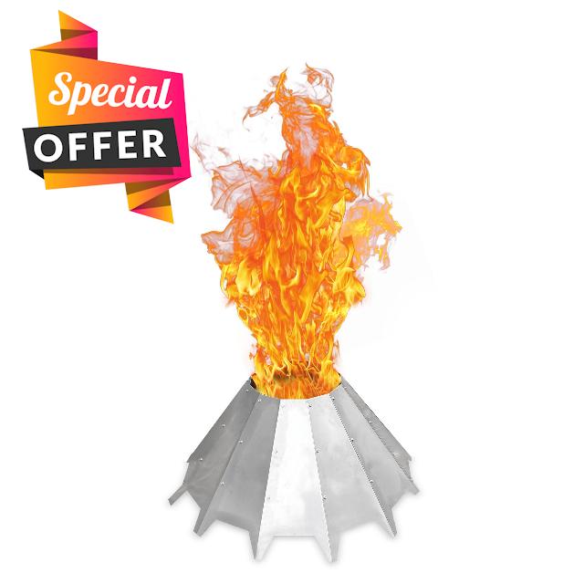 Tjernlund Logi Fire Pit Flame Enhancer for Show Stopping Smokeless Bonfires