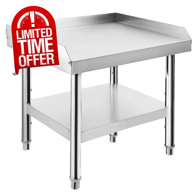 Stainless Steel Equipment Grill Stand Table 24x24x24 inch