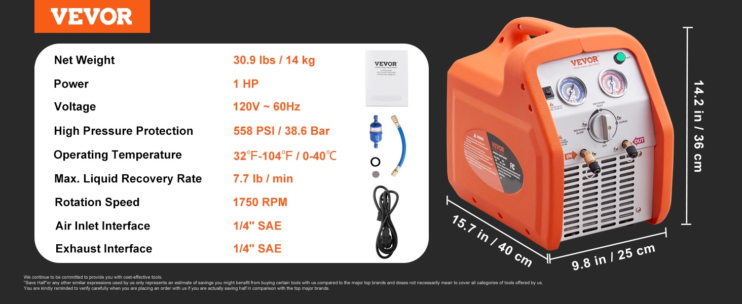 refrigerant recovery machine