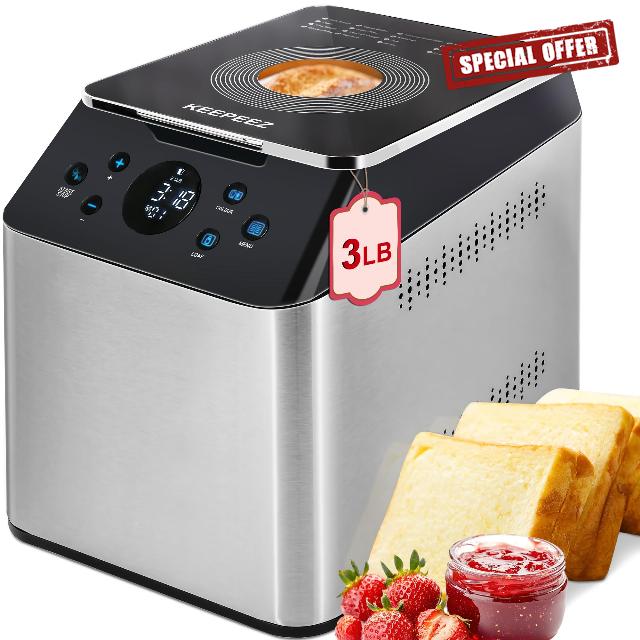 20-in-1 & 3LB Ultra Quiet Larger Bread Maker