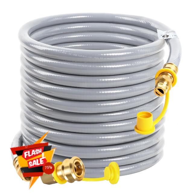56FT 3/4" Id Natural Gas Hose with Quick Connect