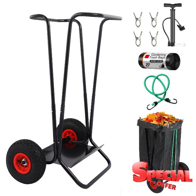 Trash Bag Holder with Wheels