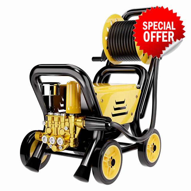 Electric Pressure Washer with Hose Reel