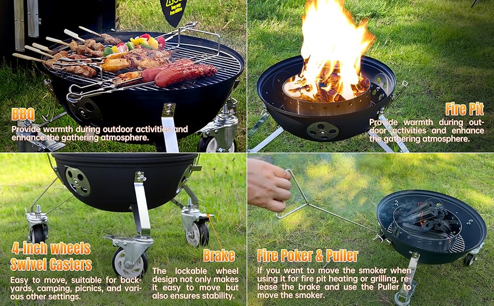 multipurpose smoker grill