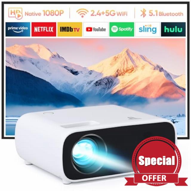 Projector with Wifi and Bluetooth