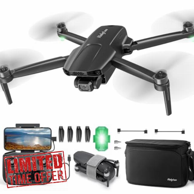 Holyton HT70 3 Axis Brushless Gimbal GPS Drones with Camera for Adults 4K; FAA Compliant FPV RC Quadcopter Drone with 4K/30FPS Video