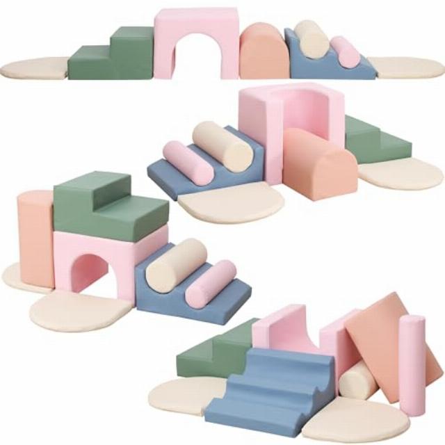 8-Piece Foam Climbing Blocks for Toddlers 1-3