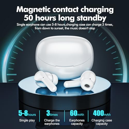 Wireless Earphones with ENC Noise Cancelling Mic