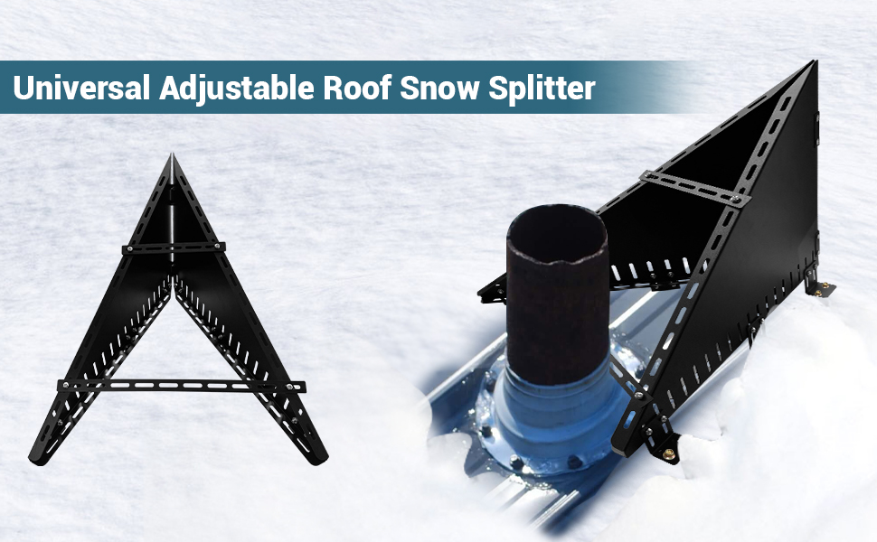 metal roof snow splitter