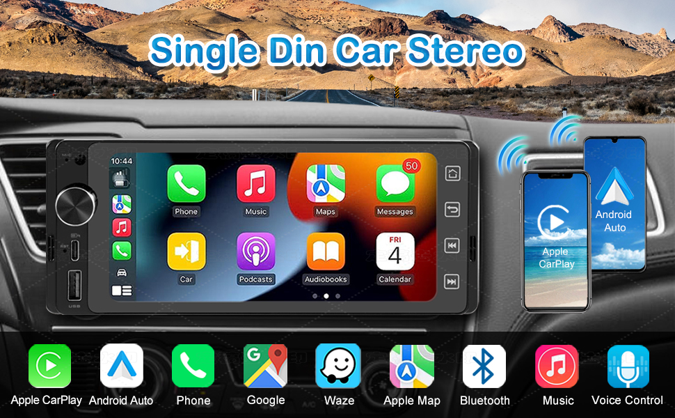 single din car stereo