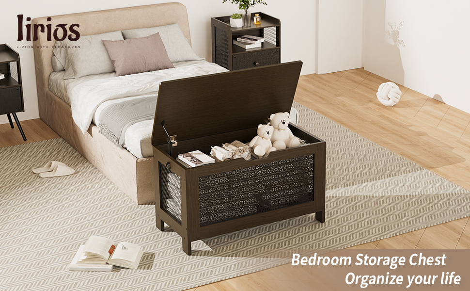 ottoman with storage for bedroom