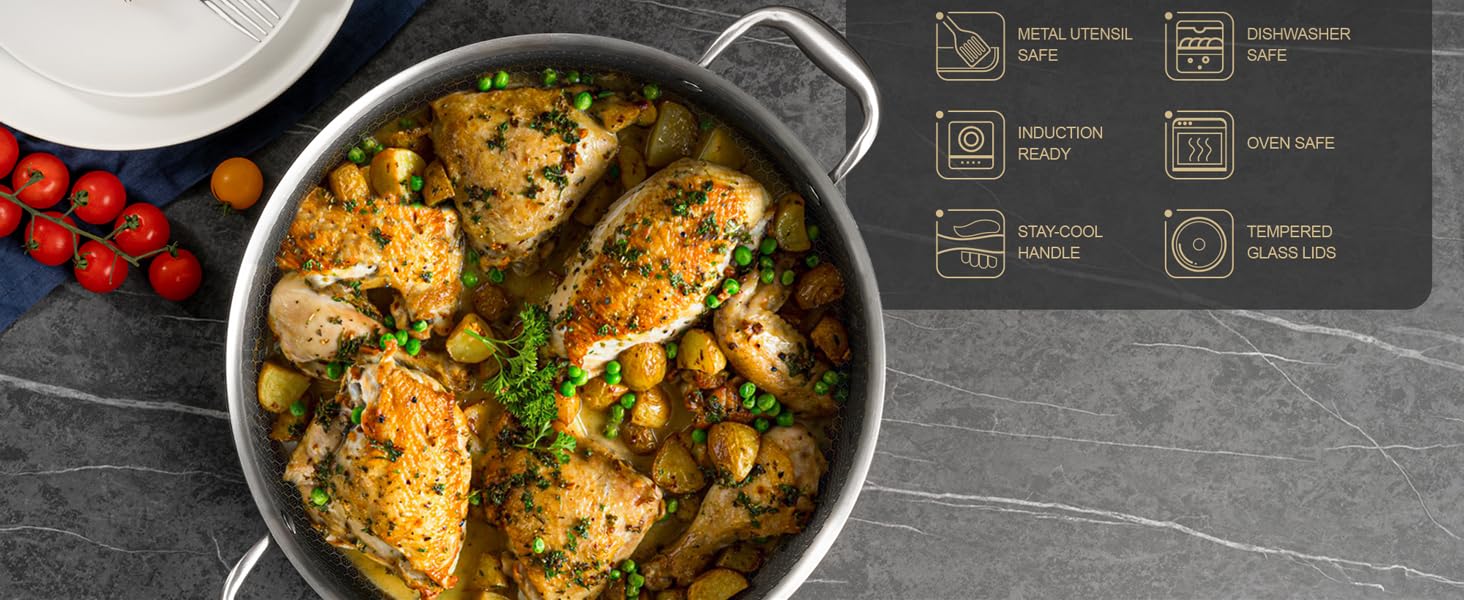 stainless steel cookware set