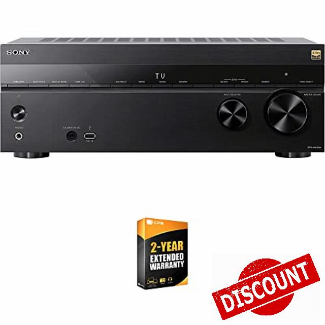 Sony STR-AN1000 7.2 Channel Home Theater 8K A/V Receiver Bundle with 26 Month CPS Extended Protection Pack