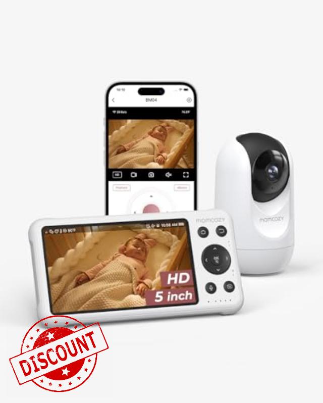 Momcozy WiFi Smart Baby Monitor with Camera and Audio