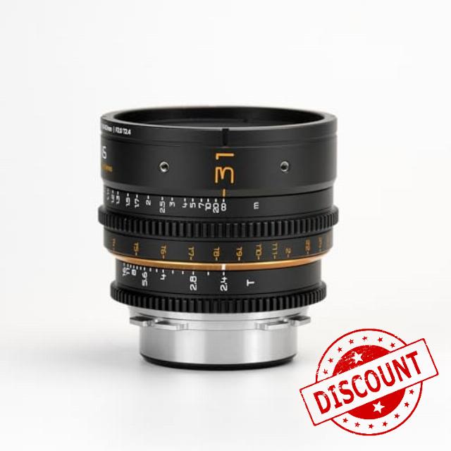 DULENS APO Mini Prime 31mm T2.4 Cine Lens Large Aperture Manual Focus (Black
