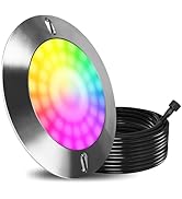 Goldlife P8 LED Pool Light for Inground Pools with C2 Controller, 100W 10000LM 50ft Cord, Ultra-T...
