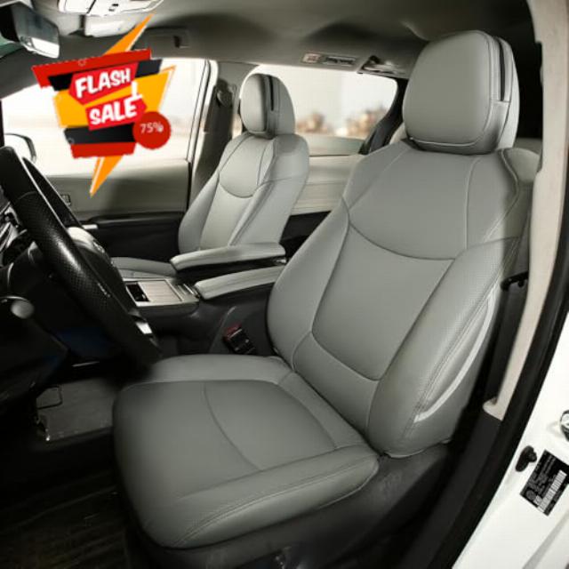 Custom fit Leather Seat Covers for Toyota Sienna le xle se xse 2021 2022 2023 2024 Hybrid