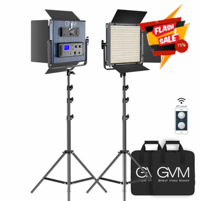 GVM 65W LED Video Lighting Kits with APP Control