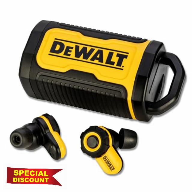 DEWALT Bluetooth Jobsite Pro X2 ANC True Wireless Earbuds