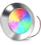 Goldlife P8 Pool Light for Inground Pools, 100W 10000LM 50ft Cord, Ultra-Thin Underwater Pool Lig...