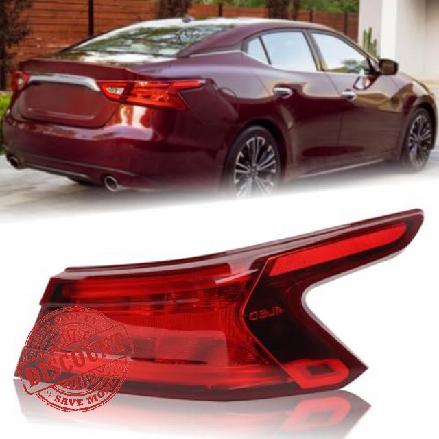 Tail Light Rear Lamp Assembly w/o Bulbs Compatible for 2016-2018 Nissan Maxima Right Passenger Side 26550-4RA1A NI2805104