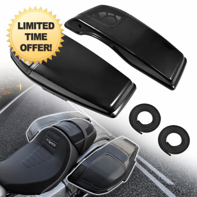6x9 Black Saddlebag Speaker Lids for Harley CVO Road Street Glide 2023-2025 FLHX FLTRX FLTRXSTSE 2024-2025 Accessories (No Speakers Included)