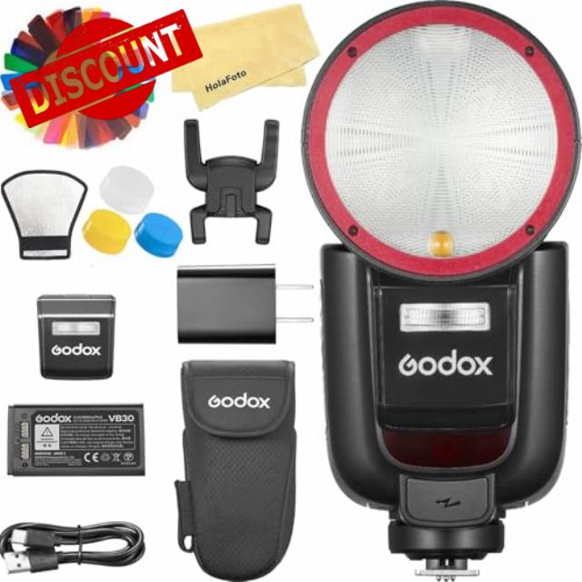Godox V1 Pro C V1Pro C V1Pro-C V1ProC USA Version Round Head Camera Flash for Canon Flash Speedlite Speedlight