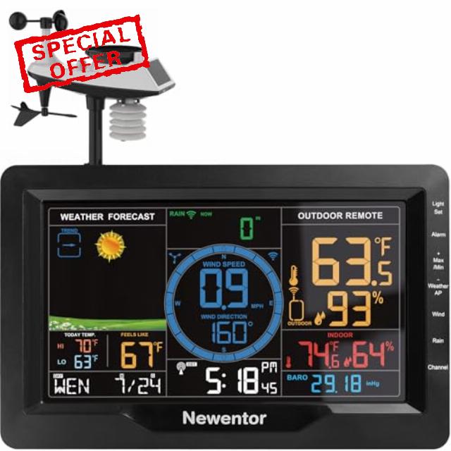 Newentor Weather Station Wireless Indoor Outdoor