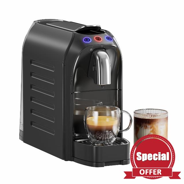 Mini Espresso Machine Coffee Maker: 1255W Single Serve Coffee Maker Programmable for Original Capsules - 20Bar High Pressure Barista Pump For Home Espresso & Lungo