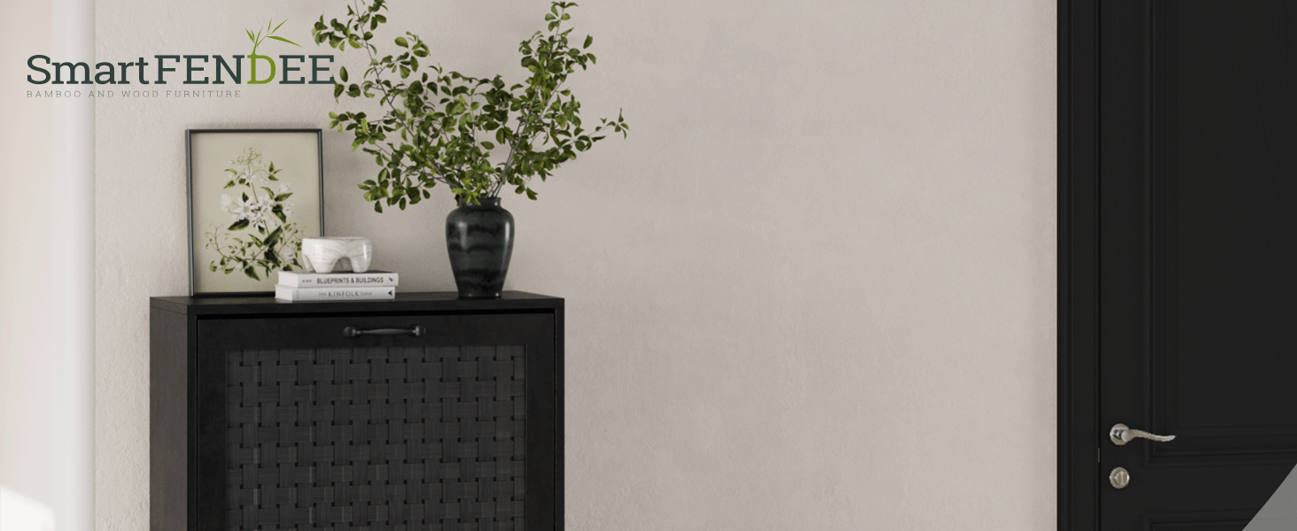 black shoe cabinet