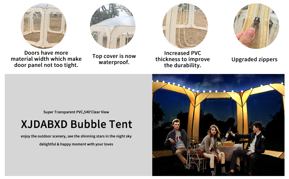 Bubble Tent Dome Outdoor Clear Inflatable Pop Up Backyard Sports Picnic House