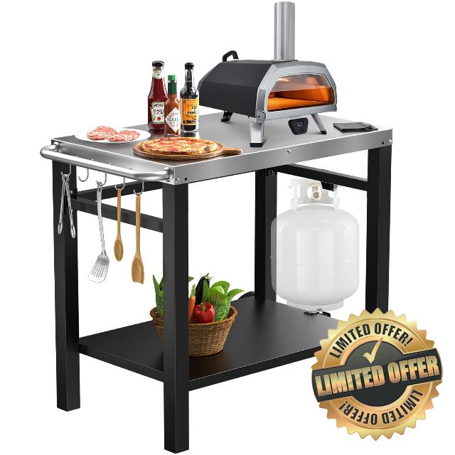 Outdoor Grill Table Cart
