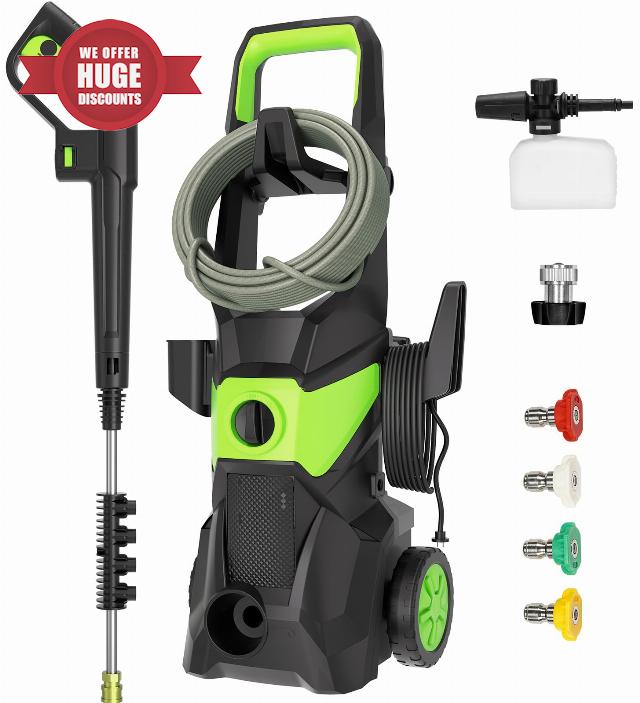 Electric Pressure Washer - 3000PSI Electric Power Washer with 33FT Pressure Hose