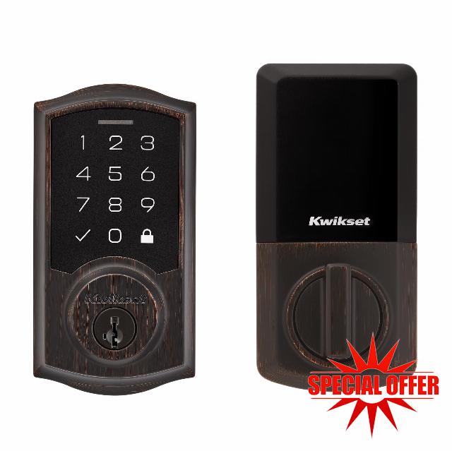 Kwikset SmartCode 270 Keyless Entry Electronic Touchpad Deadbolt Door Lock with Auto-Lock