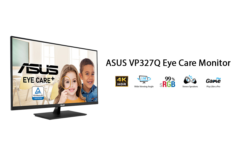 ASUS 31.5” 4K HDR Eye Care Monitor (VP327Q)