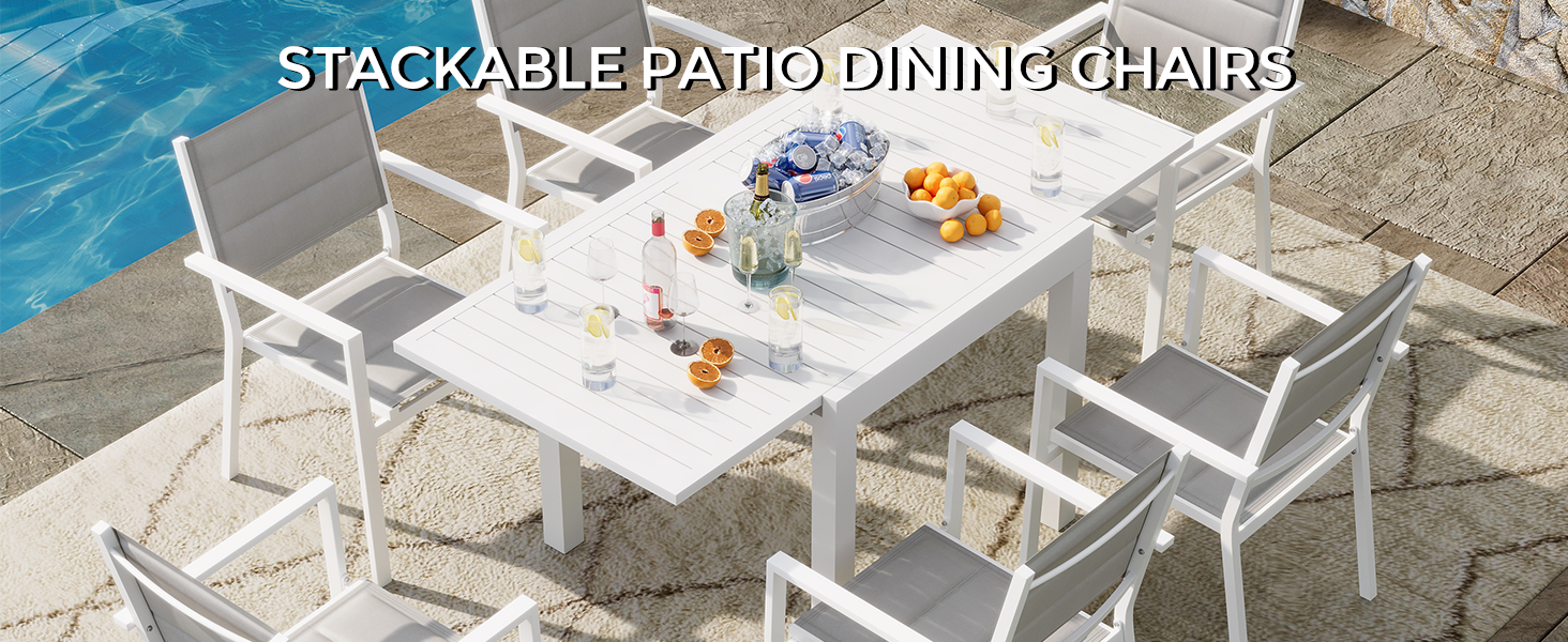patio dining chairs set