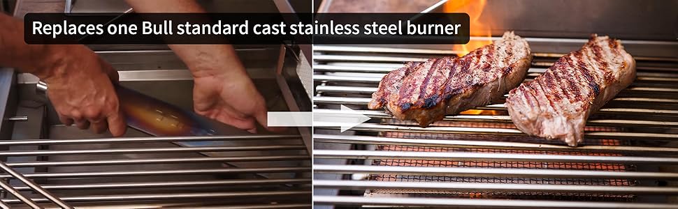 20505 Infrared Searing Burner Bull BBQ Grill Replacement Parts Accessories Angus Brahma Outlaw