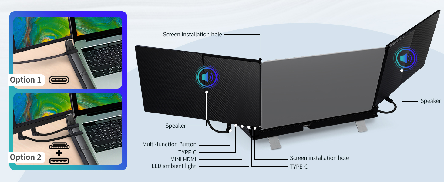 laptop extended monitor portable