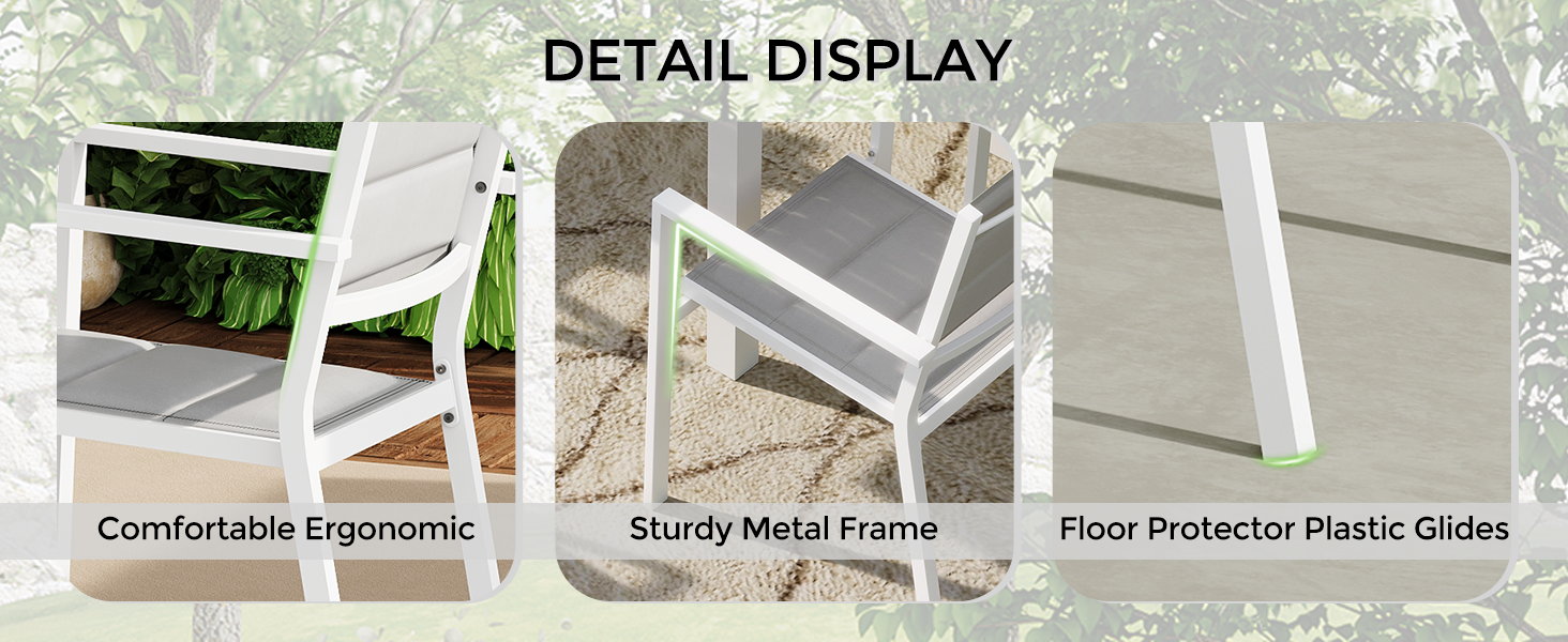 patio dining chairs set