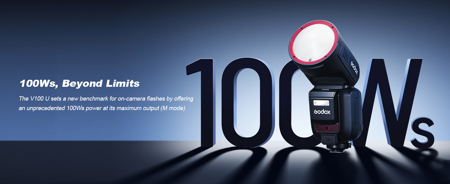 Godox V100S V100-S Round Head Camera Flash
