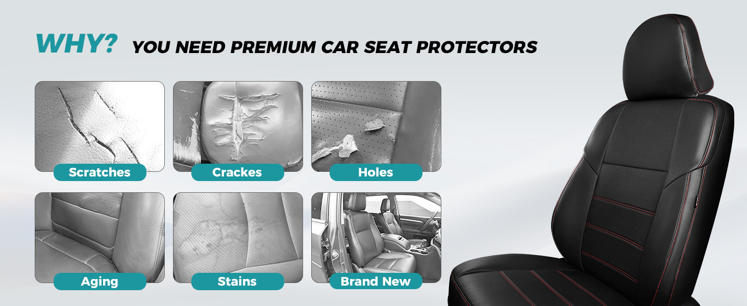 toyota camry leather seat covers full set waterproof breathable faux nappa pu luxury ultra Protector