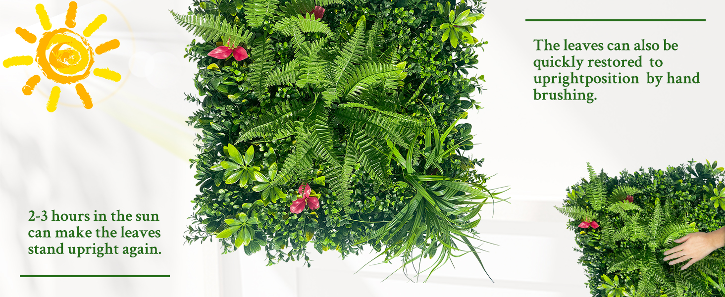 Artificial Boxwood Hedge Pane